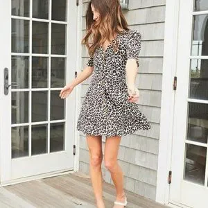 Something navy best sale leopard dress